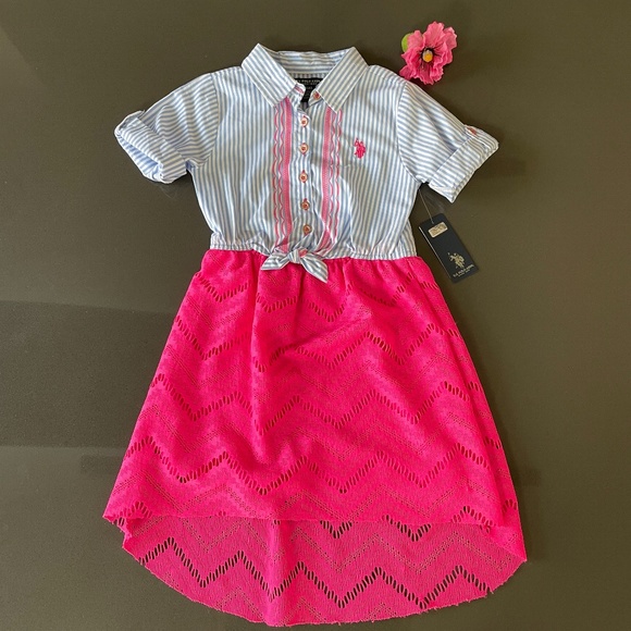 NWT US Polo Assn. Girls Dress - Picture 1 of 6